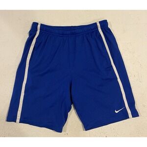 Nike Mens Vintage 00's Basketball Swoosh‎ Hoops Shorts Blue Sz Small Mesh
